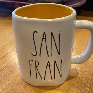 New Rae Dunn SAN FRAN Golden Gate Bridge Double Sided Ceramic Mug